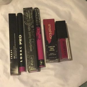 Lorac, Kat Von D, Smashbox lipsticks